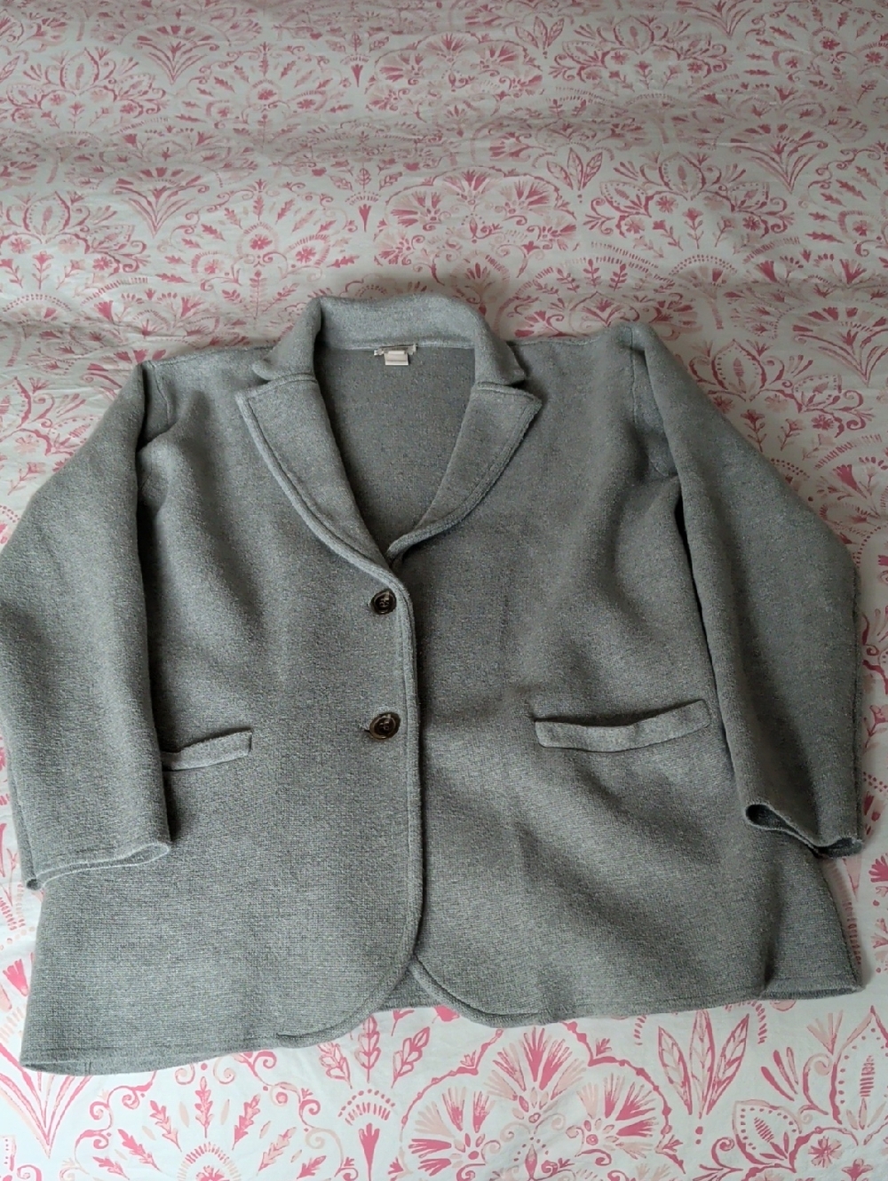 J. Crew Sweater Blazer Gray, Size Small